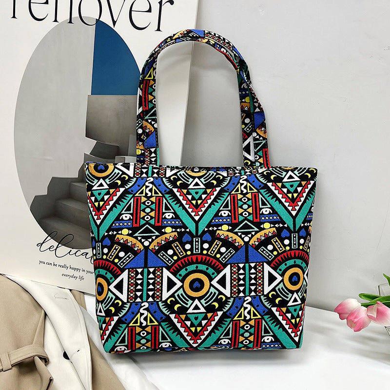 Wholesale Polyester Ethnic Canvas Shoulder Bag